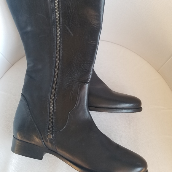 Frye Carly Black Knee Boots Size 7M - Picture 7 of 8